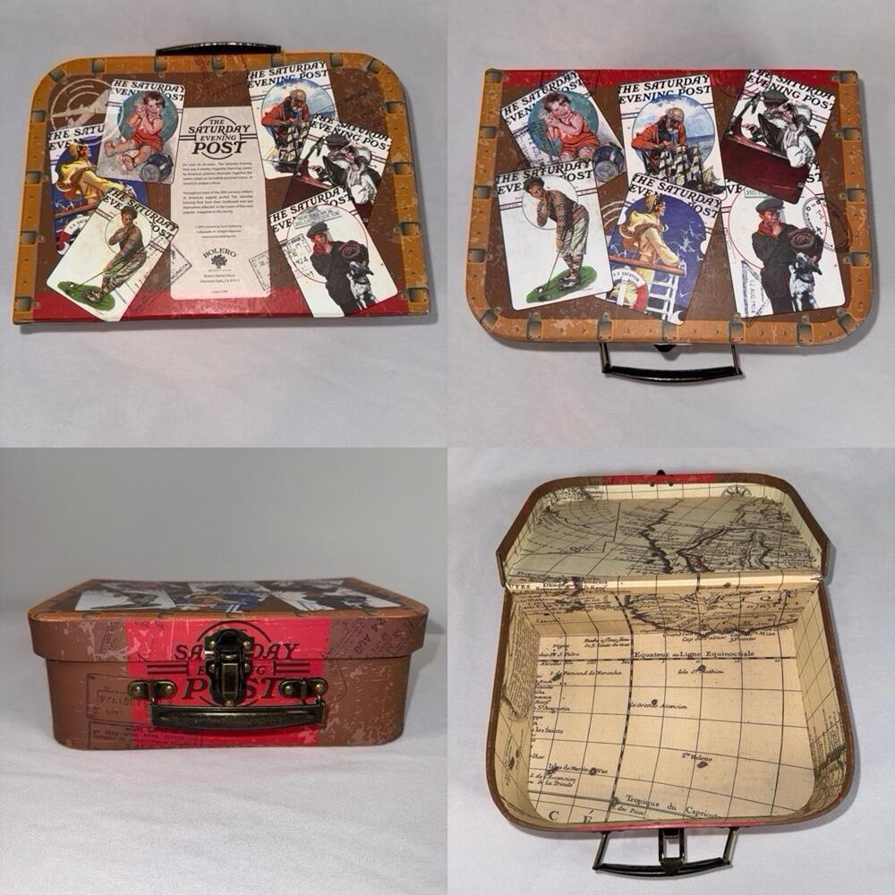 The Saturday Evening Post Decorative Suitcase Keepsake Box – Bolero Home Décor